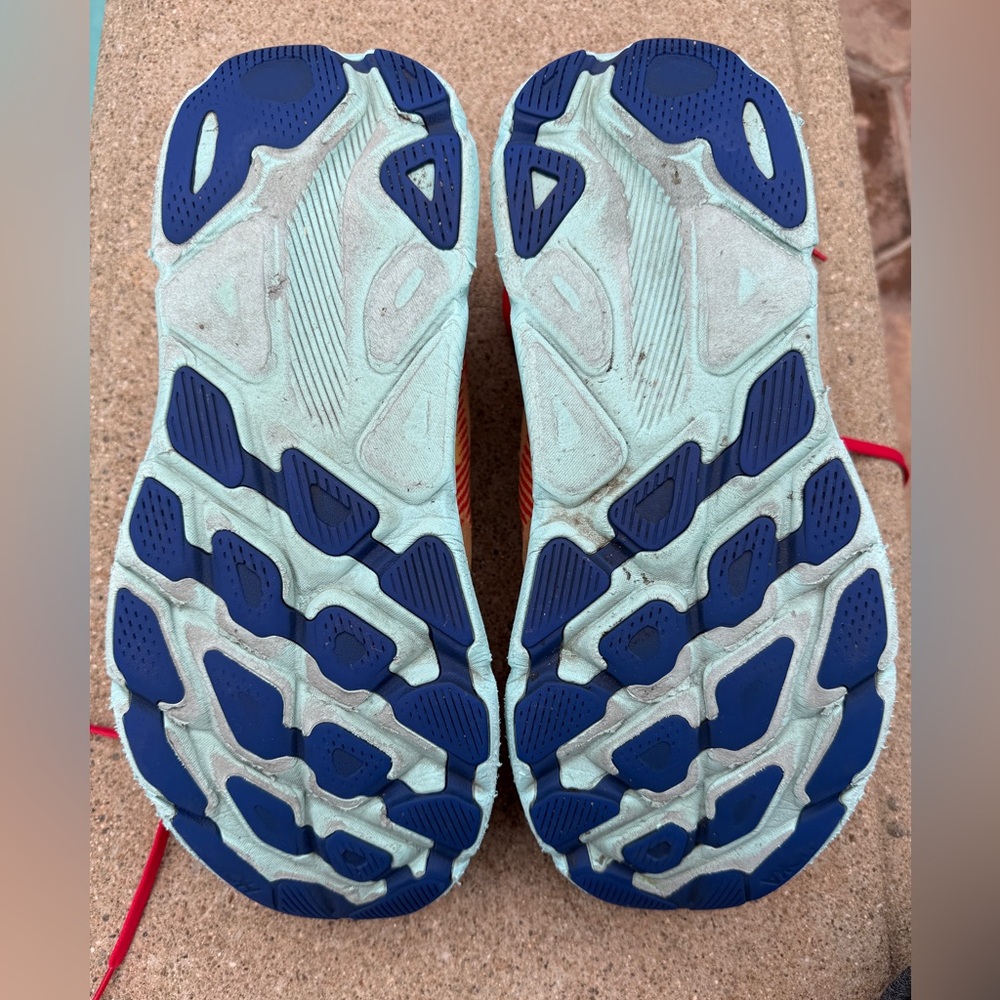 Hoka Clifton 9 Cerise/Cloudless Running Shoes - Picture 7 of 8